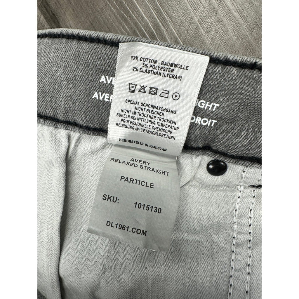 DL1961 Avery Relaxed Straight Jeans — Size 42x30