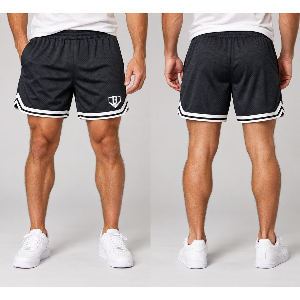 Baseball Lifestyle 101 B101 Mesh Court Shorts — Size Large