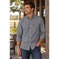 Texas Standard Gingham Checkered Long Sleeve Button Down — Size Medium // Preowned