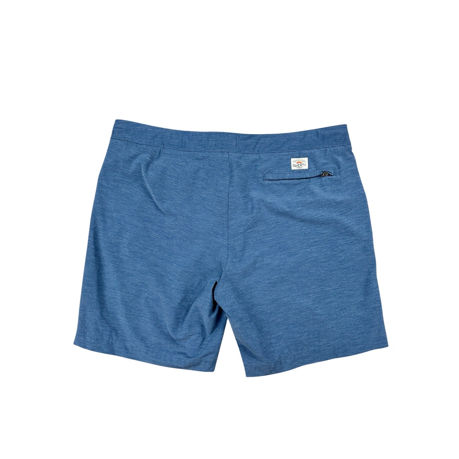 Faherty All Day Hybrid Drawstring Shorts in Navy — Size 38 // Preowned