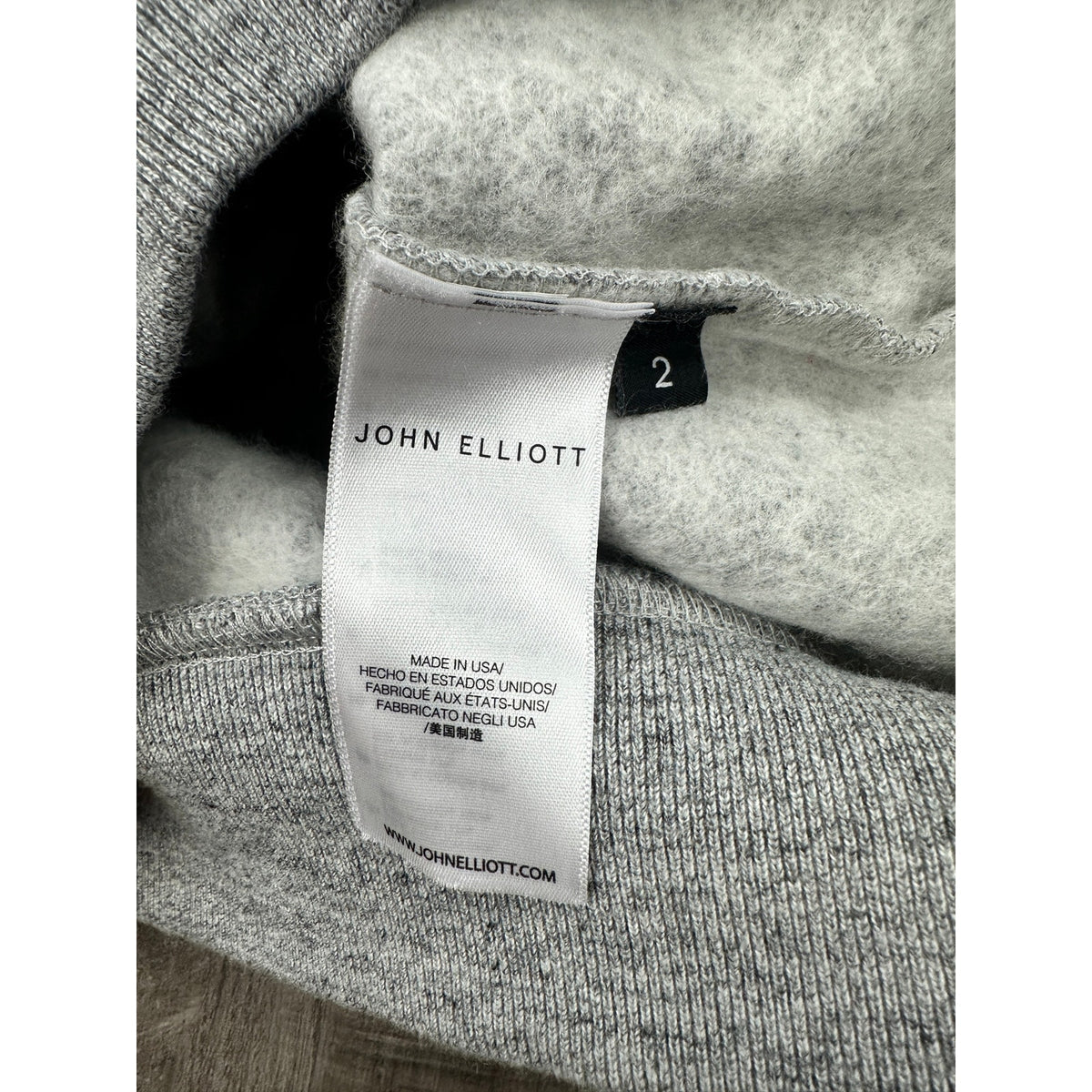 John Elliott Cashmere Fleece Beach Crewneck Sweatshirt — Size 2 (Medium) // Preowned