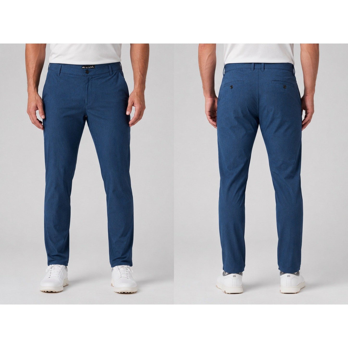 TravisMathew Laddium Performance Golf Chino Pants in Navy — Size 36 // Preowned