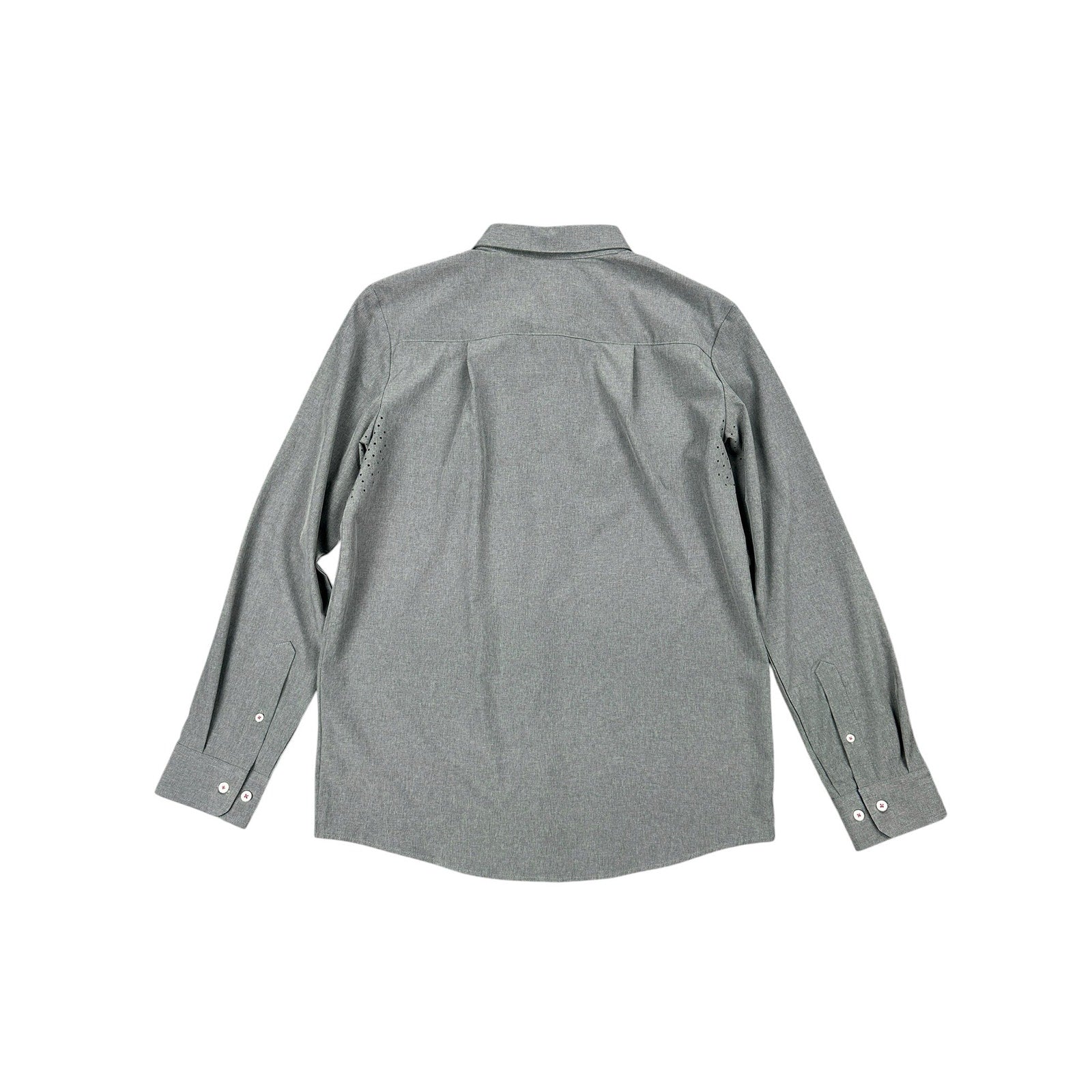 William Murray Performance Golf Long Sleeve Button Down in Gray — Size Small // Preowned