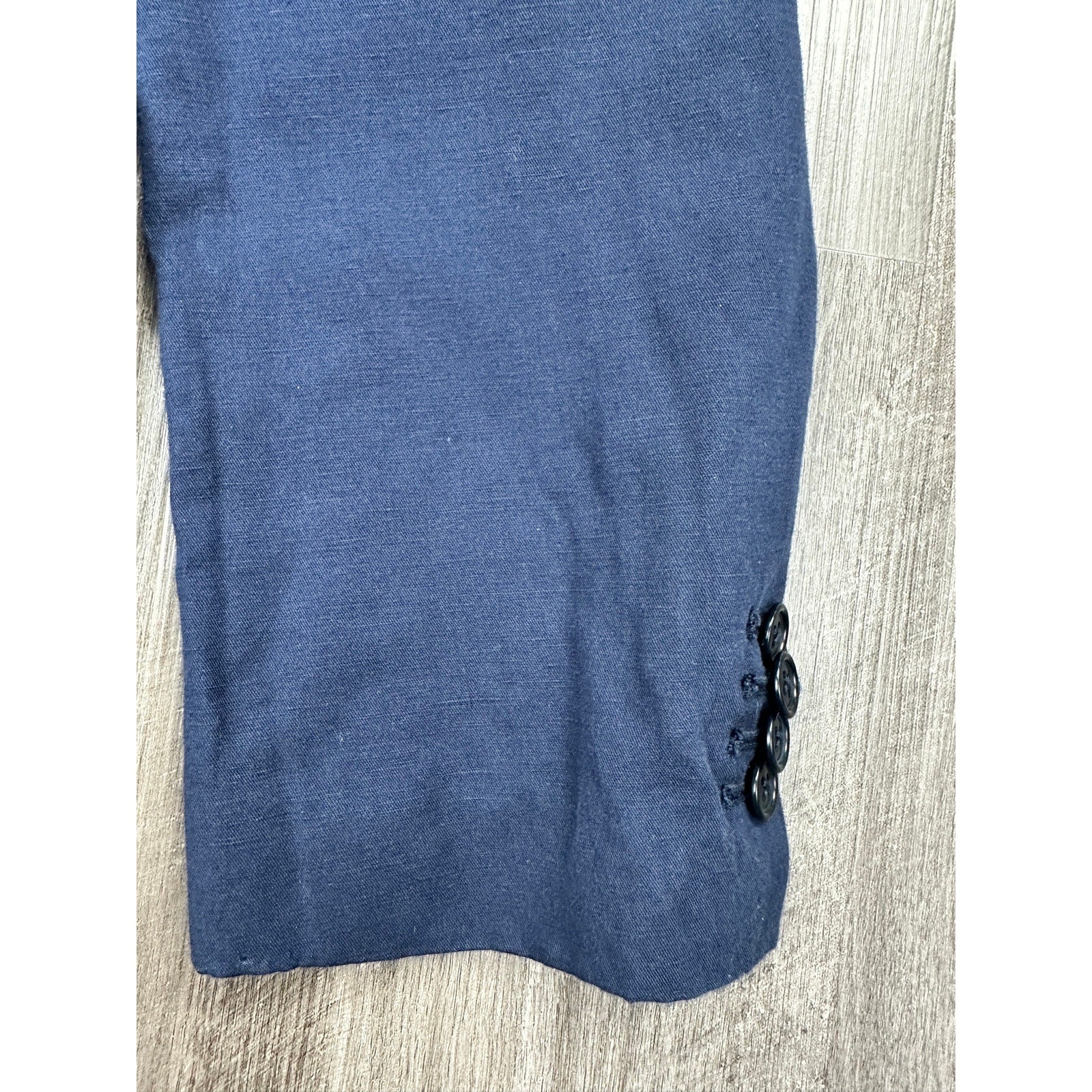Alex Mill Cotton Linen Cooper Blazer in Navy — Size Small