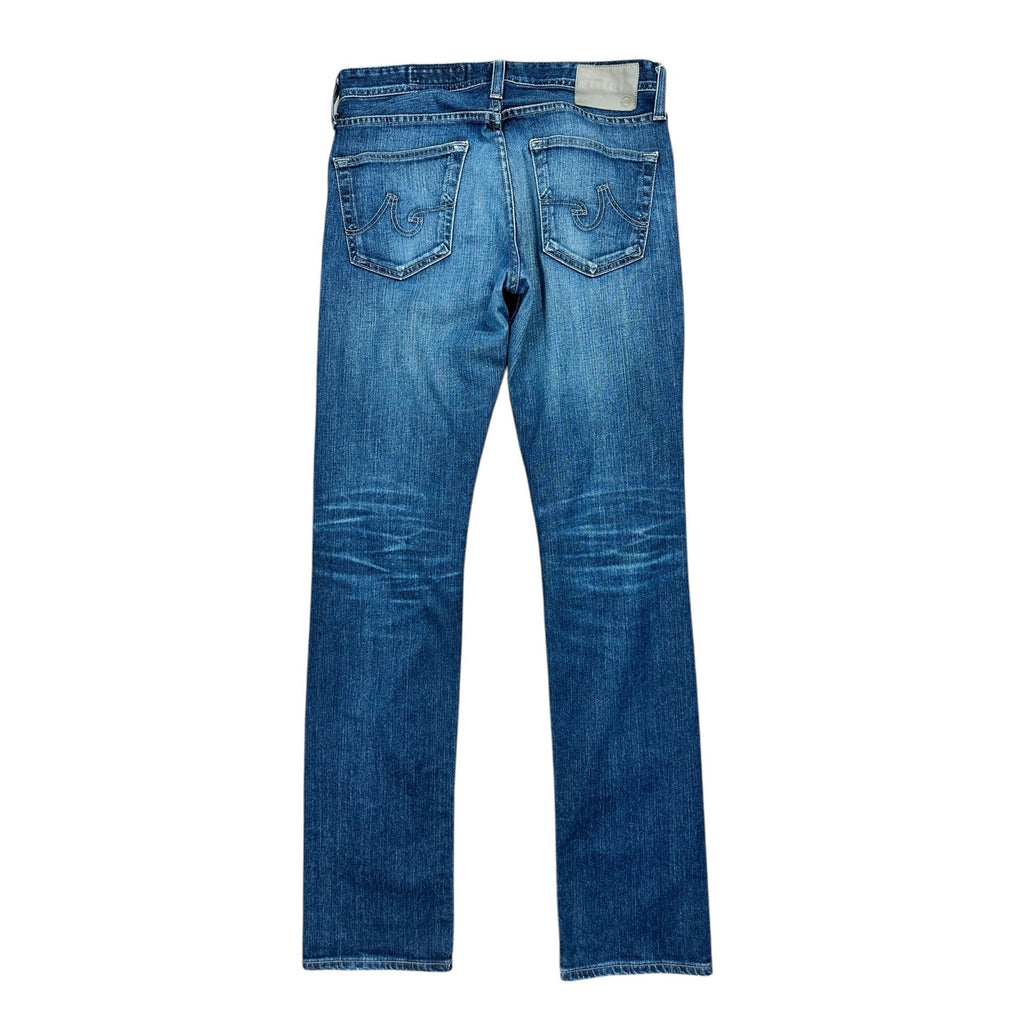 AG Adriano Goldschmied The Matchbox Slim Straight 15-Year Wash Lead Stretch Made in USA Jeans — Size 30 // Preowned