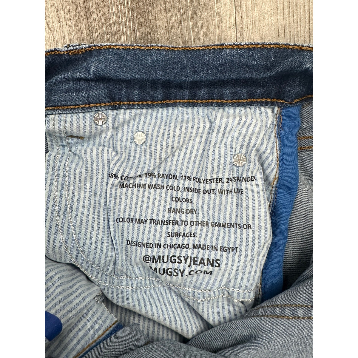Mugsy Hamms Classic Straight Leg Stretch Jeans — Size 38x30 // Preowned