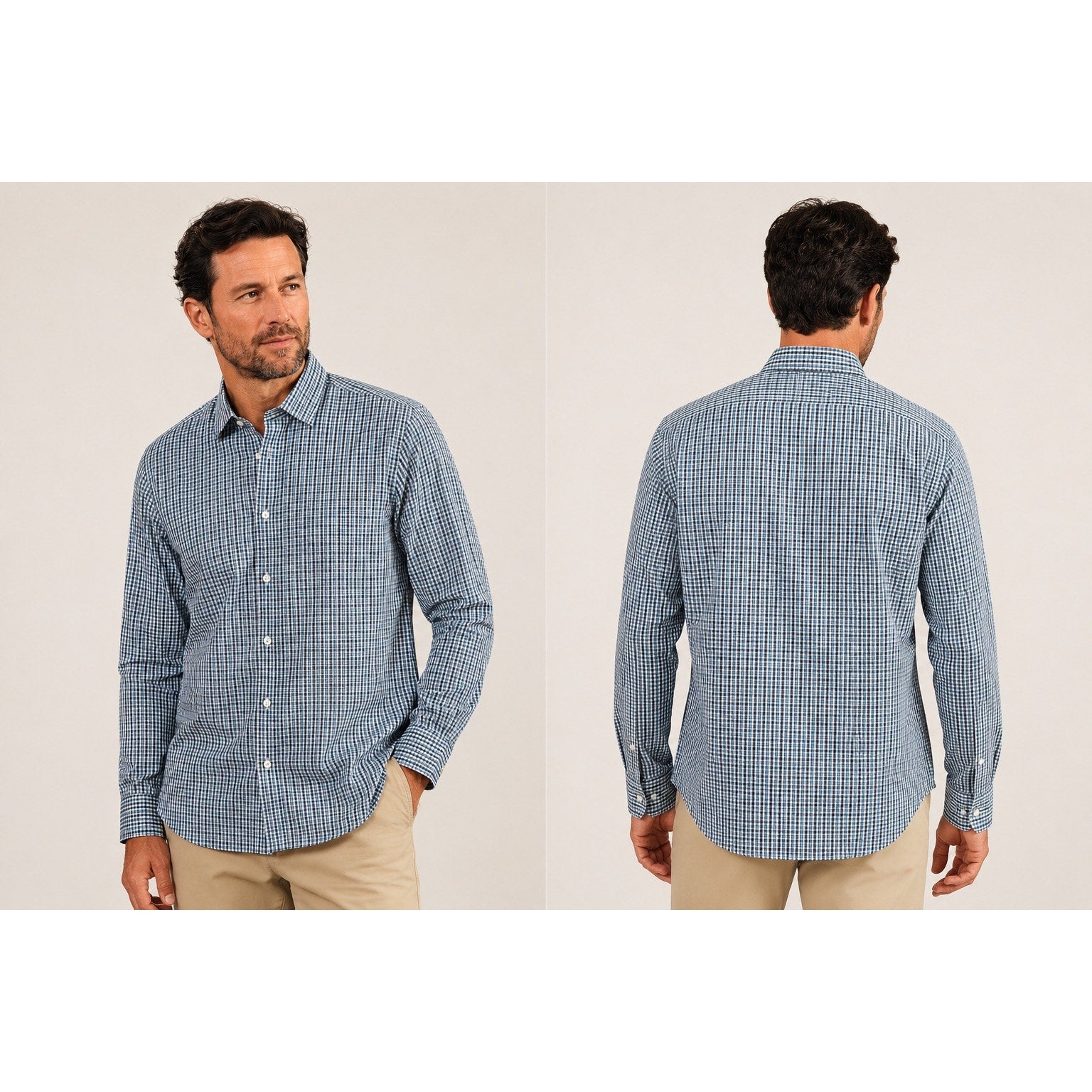 Holderness and Bourne The Flynn Signature Fit Plaid Long Sleeve Button Down in Bedford — Size 2XL