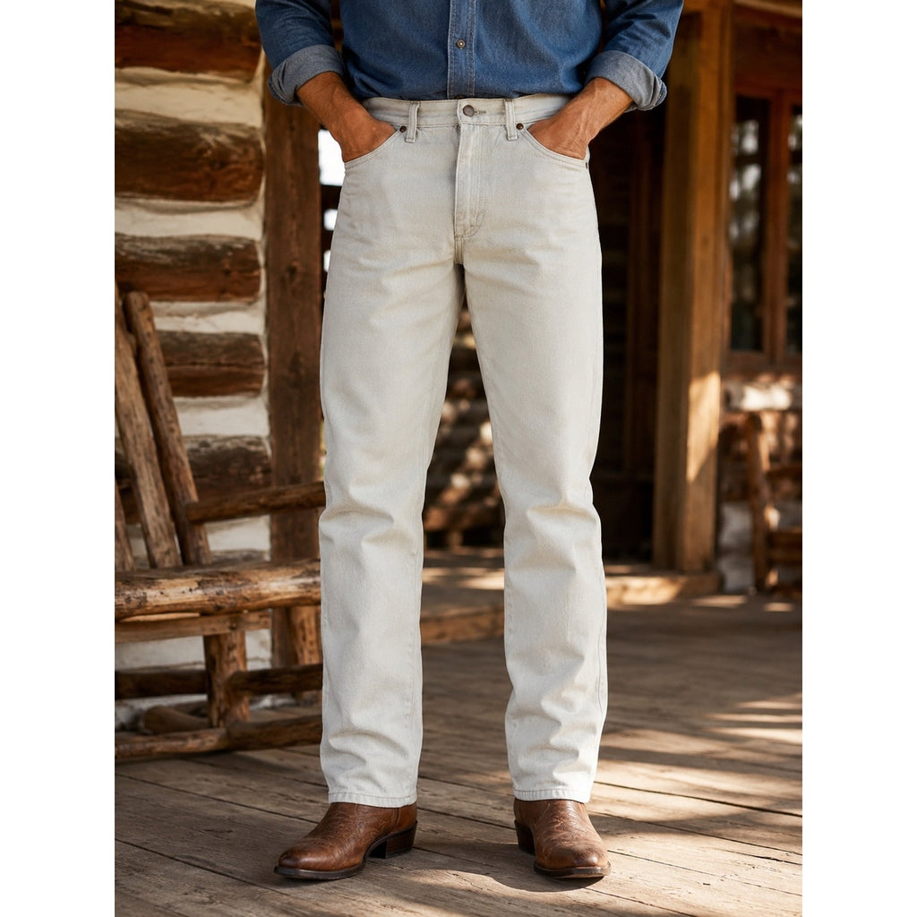 Wrangler Cowboy Cut Slim Fit Jean in Tan — Size 32x34 // Preowned
