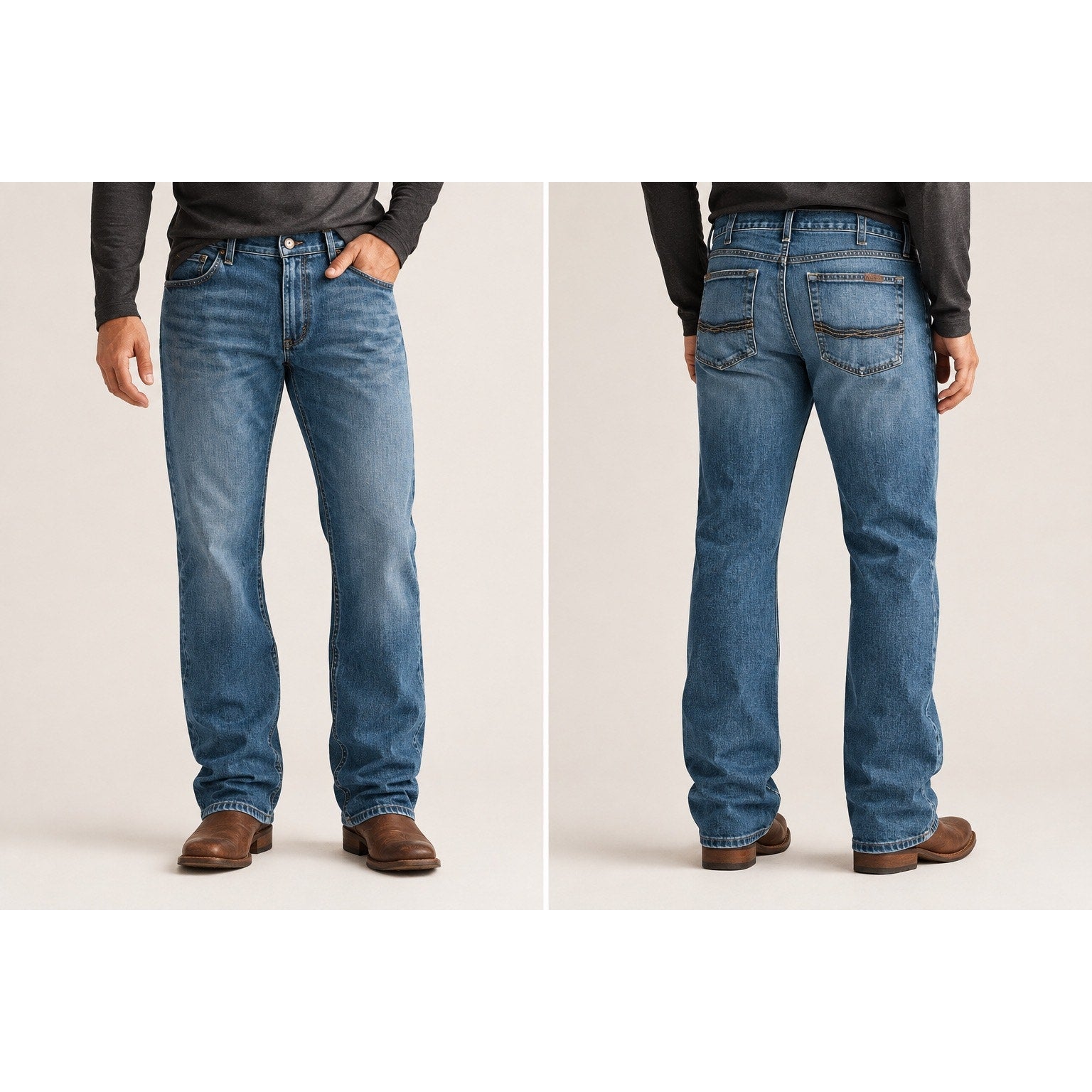 Ariat Legacy Kilroy M4 Relaxed Bootcut Jeans in Blue — Size 44x30 // Preowned