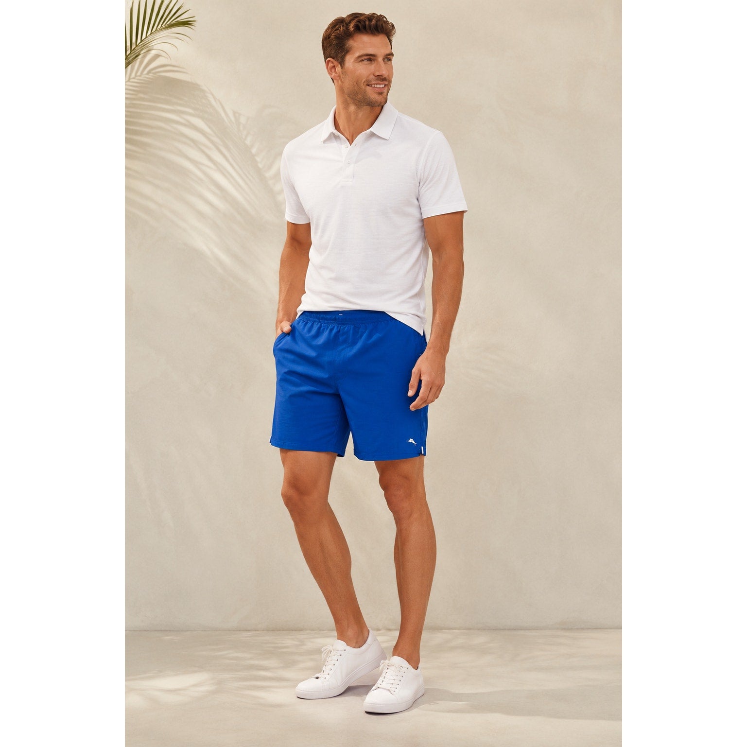 Tommy Bahama Island Zone Monterey Coast Cobalt Haze Lined Hybrid Shorts - 5XLB