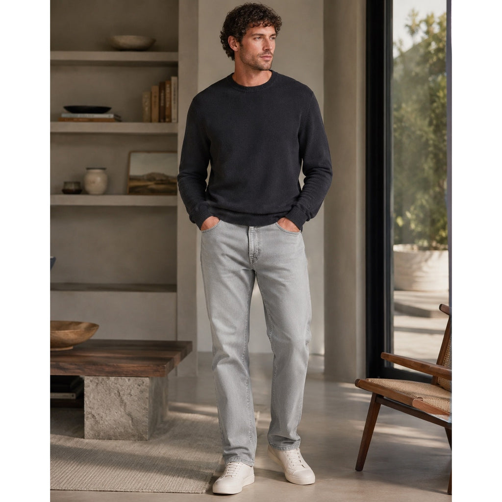 Mott & Bow Straight Mercer Jeans in Gray — Size 40x32 // Preowned