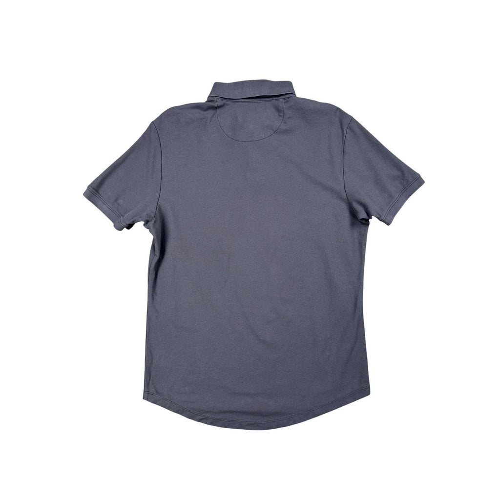 Cuts Clothing Prestige Curve Hem Polo in Grey — Size Medium // Preowned
