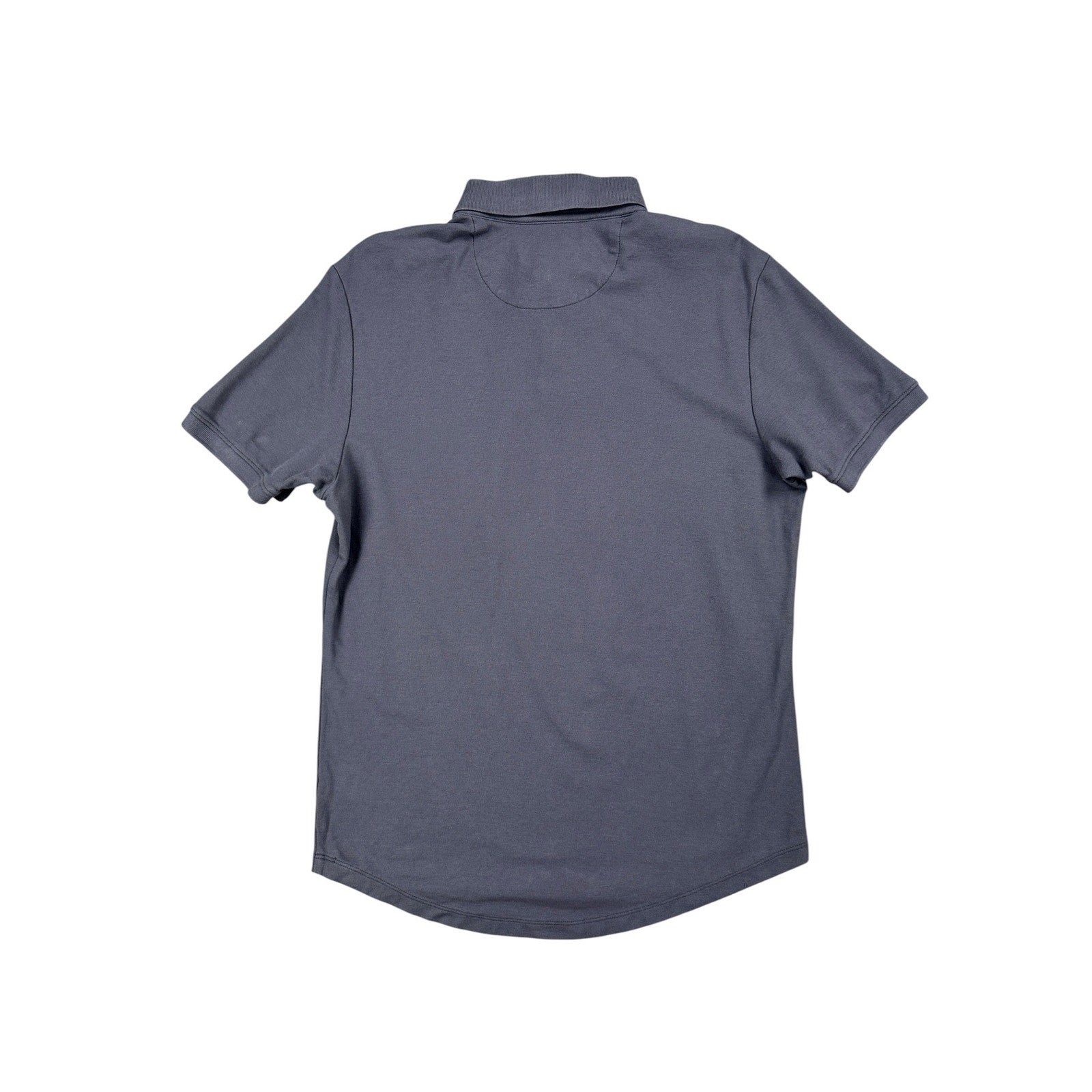 Cuts Clothing Prestige Curve Hem Polo in Grey — Size Medium // Preowned
