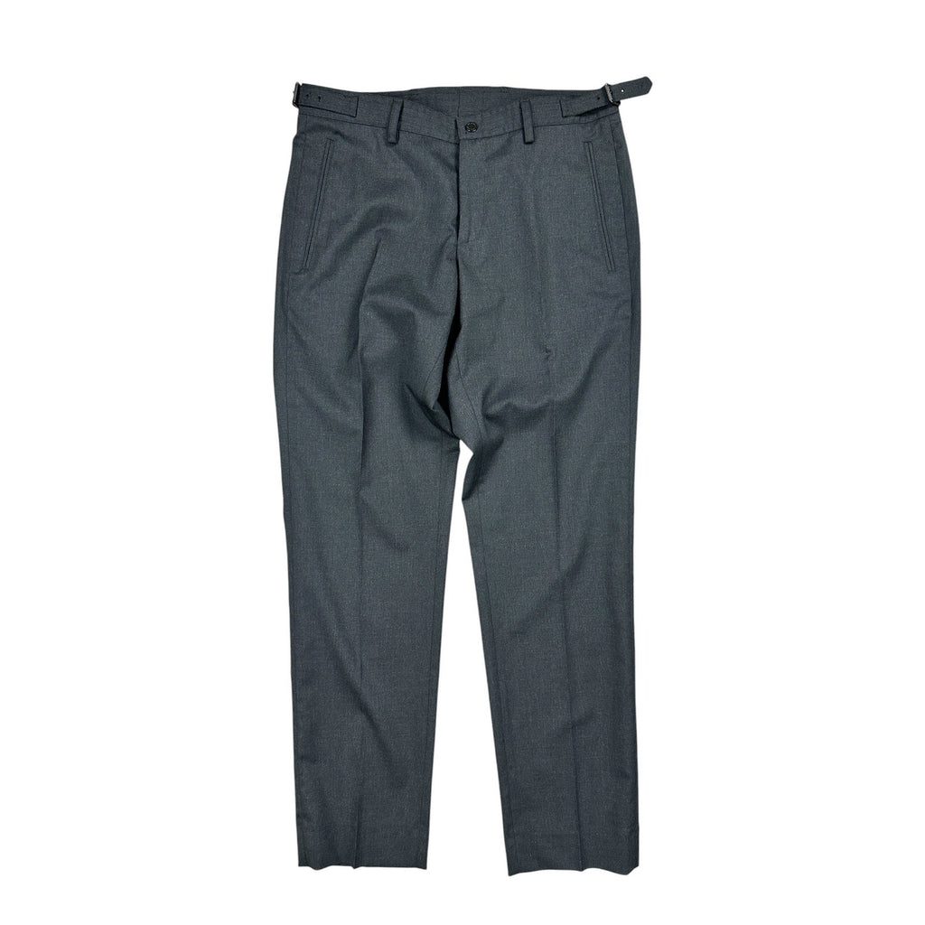 Belstaff FW13 Tailored Made in Italy Wool Trousers with Side Adjusters in Black — Size 46 (US 30) // Preowned