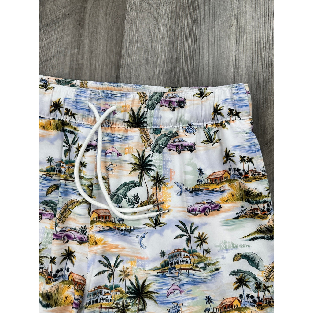 Robert Graham Tropical Island Vacation Mode Trunks — Size Large