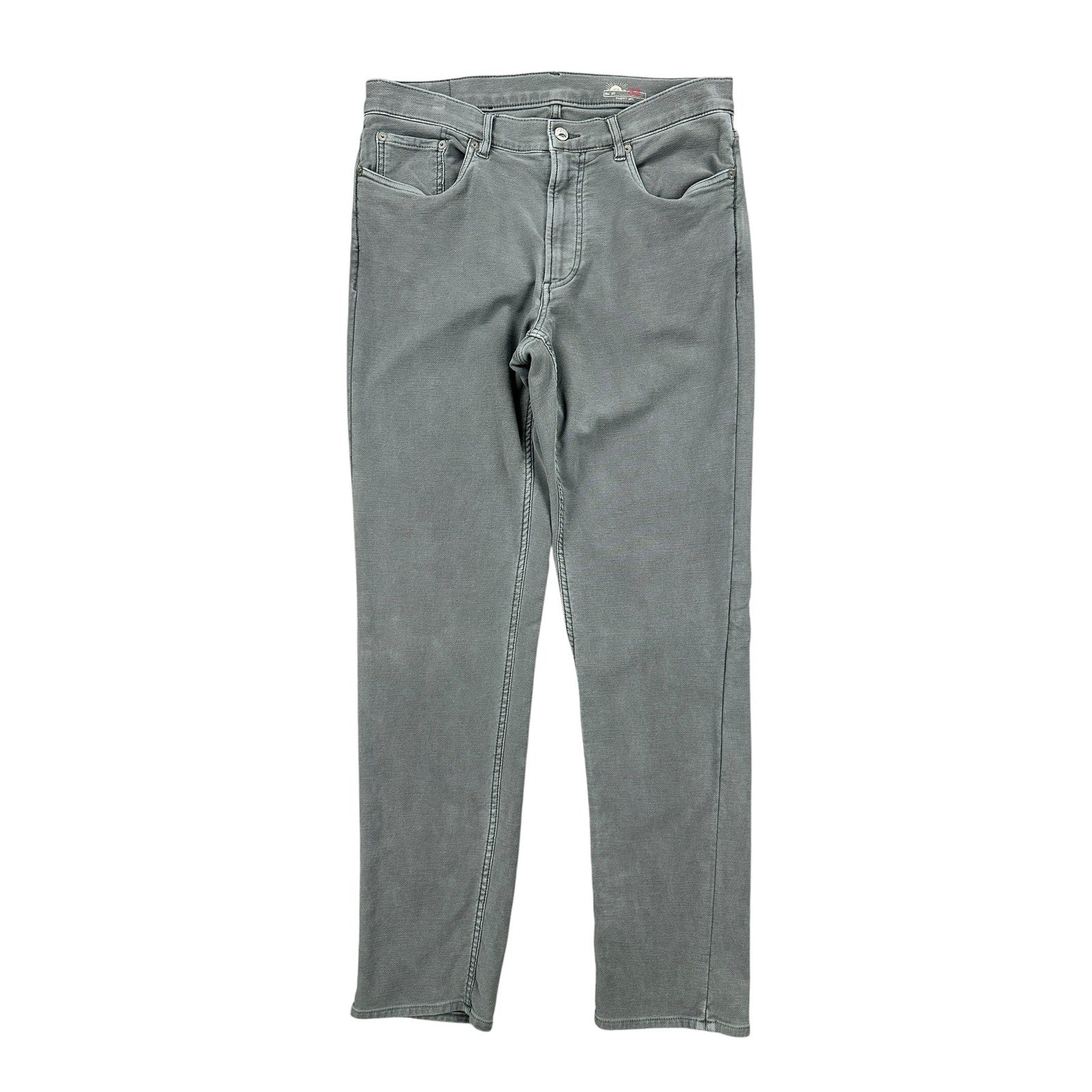 Faherty Stretch Terry Five Pocket Pants in Slate — Size 33 // Preowned