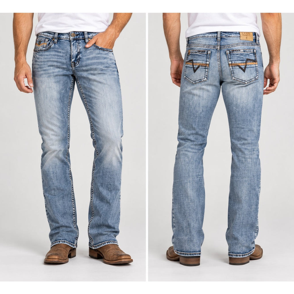 Cody James Wyatt Holt Wash Slim Bootcut Stretch Jeans — Size 34x34 // Preowned