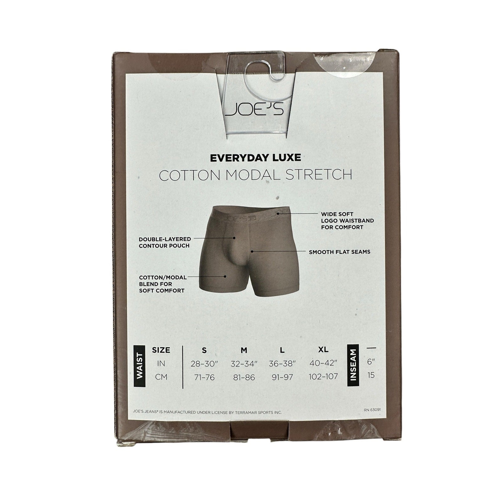 Joe's Jeans Everyday Luxe Cotton Modal Stretch Boxer Briefs 4-Pack in Blue — Size Small