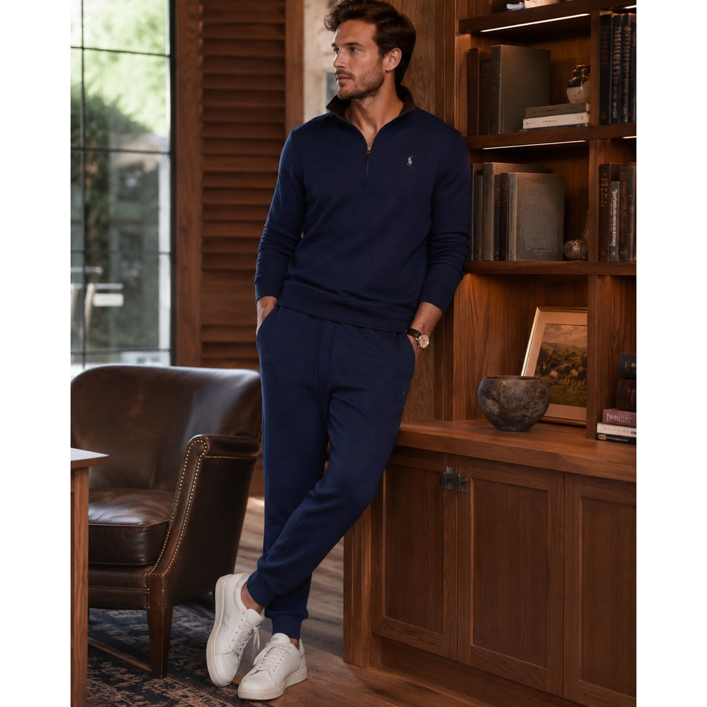 RLX Ralph Lauren Performance Waffle-Knit Jogger Pants in Navy — Size 2XL