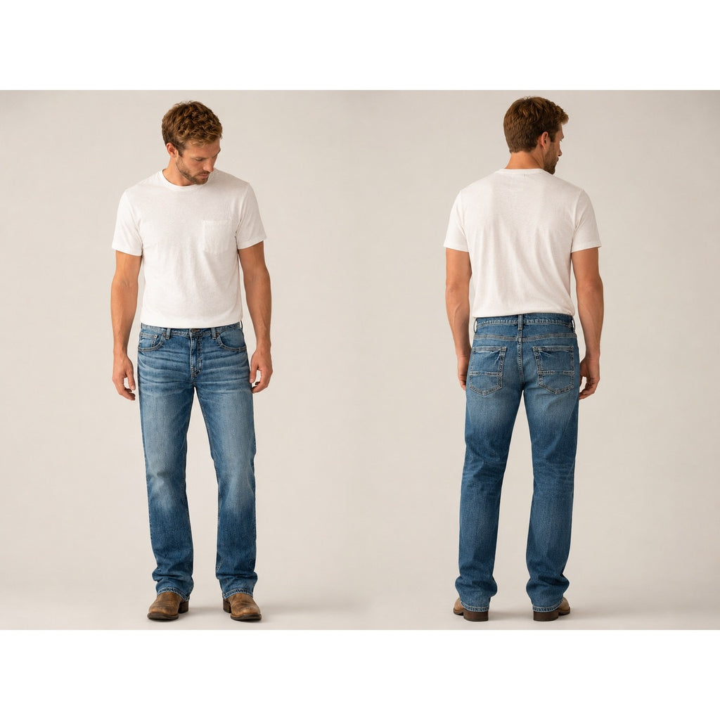 BKE Seth Straight Stretch Jean in Blue — Size 40x32