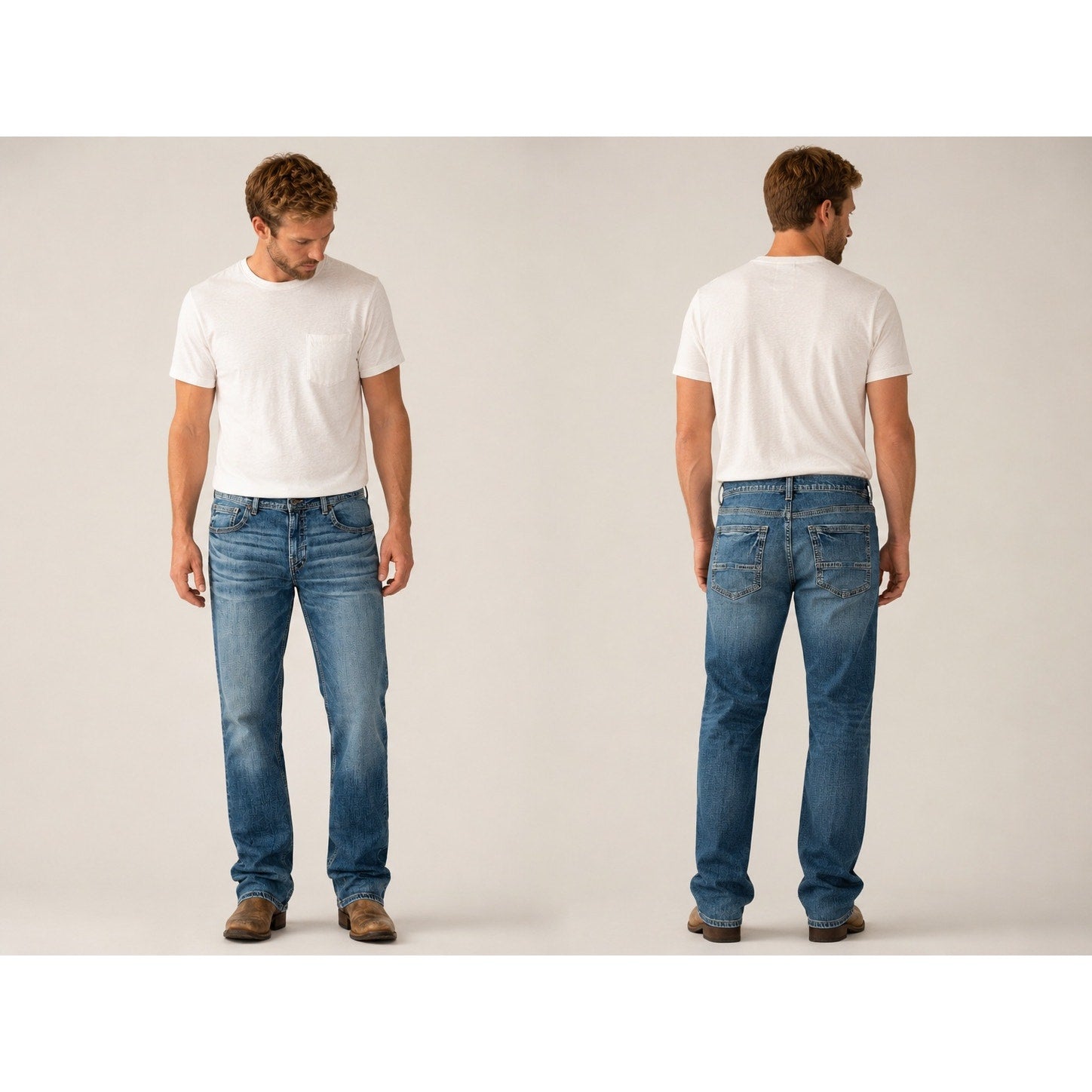 BKE Seth Straight Stretch Jean in Blue — Size 40x32