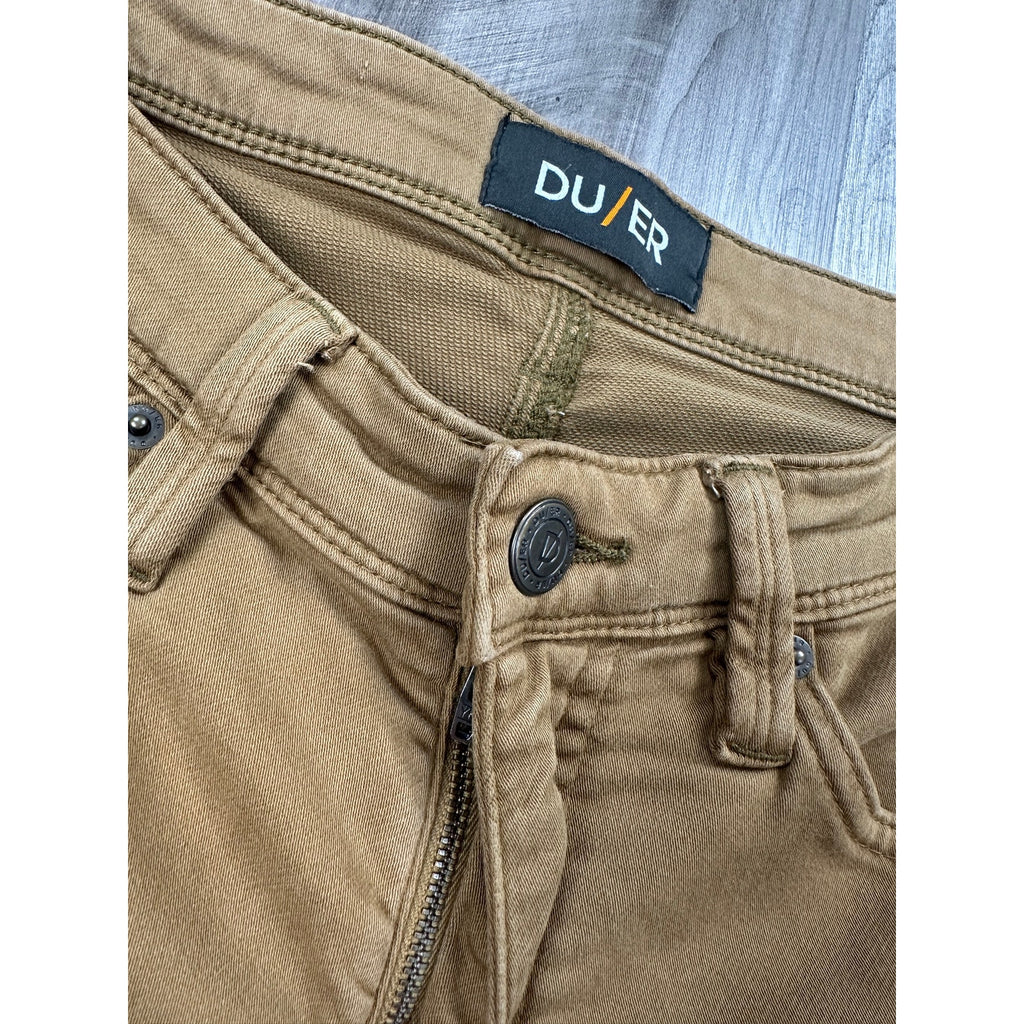 DU/ER N2X Relaxed Taper No Sweat Stretch Chino Pants in Camel — Size 32x32 // Preowned