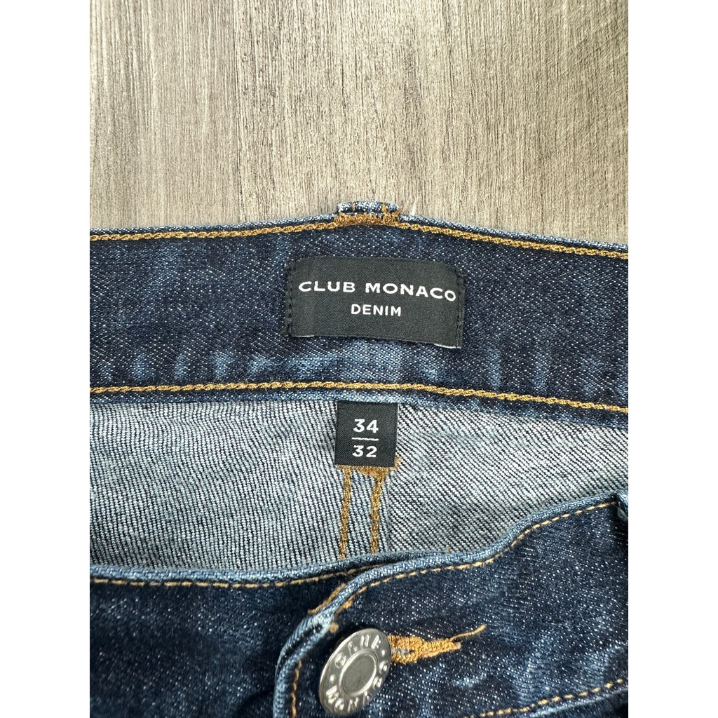Club Monaco Super Slim Stretch Jean in Blue — Size 34x32 // Preowned