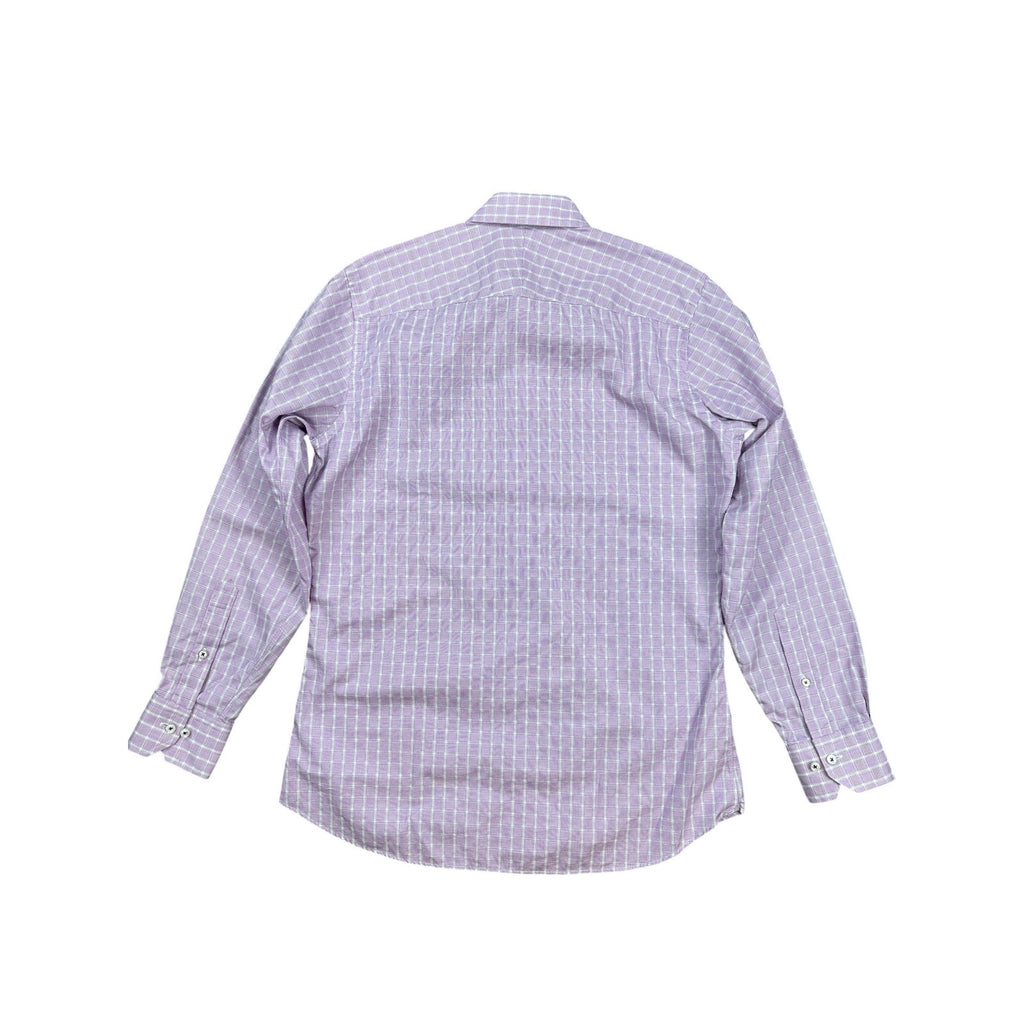 Robert Talbott Estate Trim Fit Plaid Long Sleeve Button Down - 15.5
