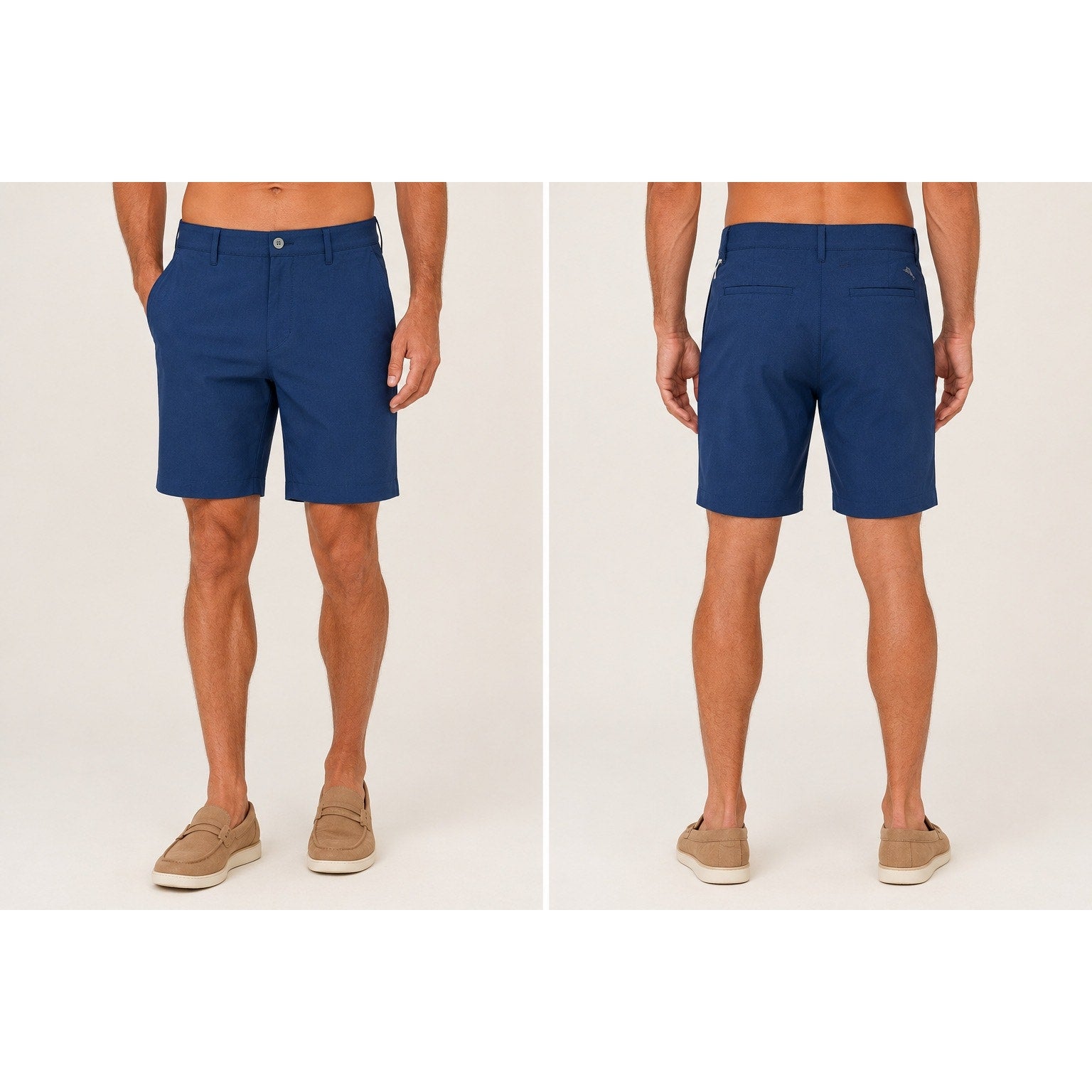 Tommy Bahama Regular Fit Basic Performance Shorts in Navy — Size 34