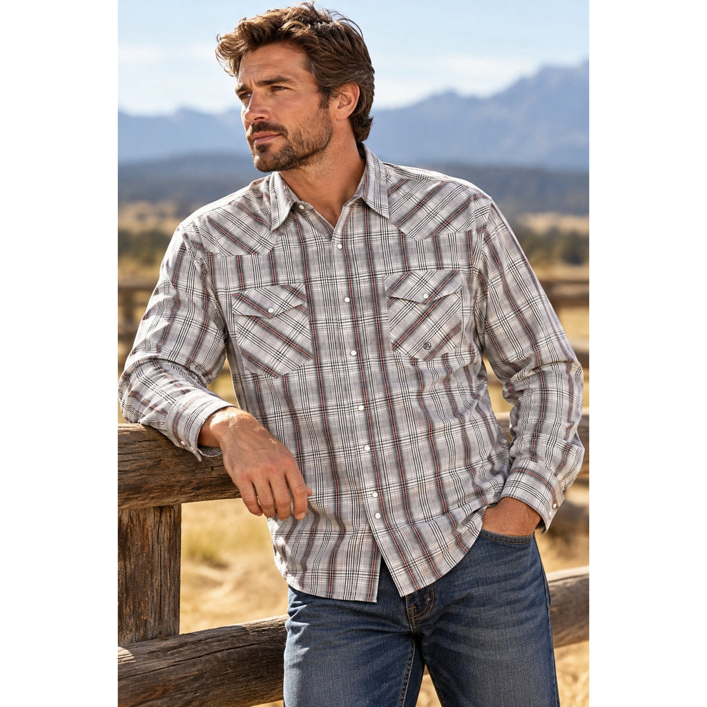 Roper Western Plaid Long Sleeve Pearl Snap Shirt — Size 2XL // Preowned