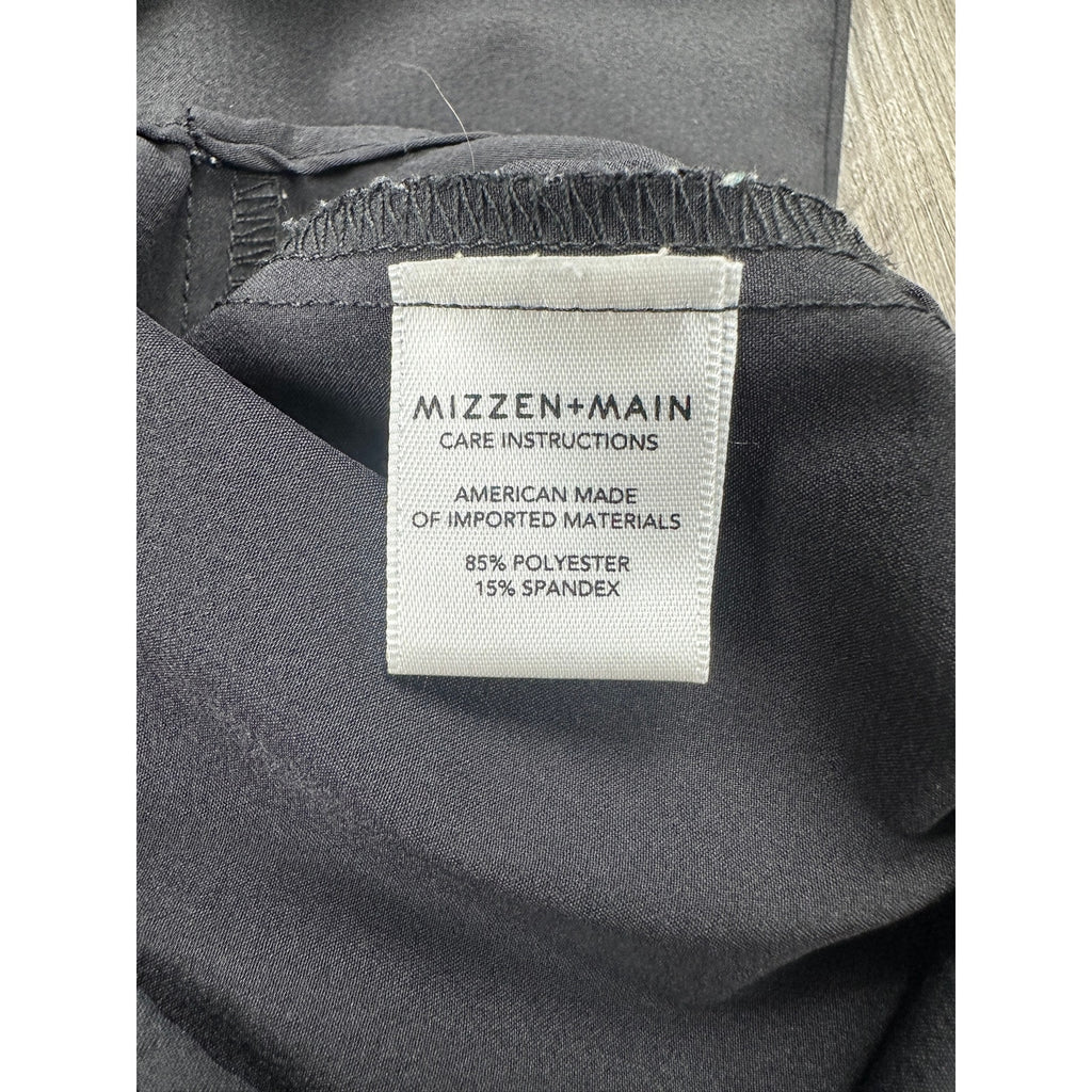 Mizzen+Main Leeward Collection Solid Trim Fit Long Sleeve Shirt in Black — Size Large // Preowned