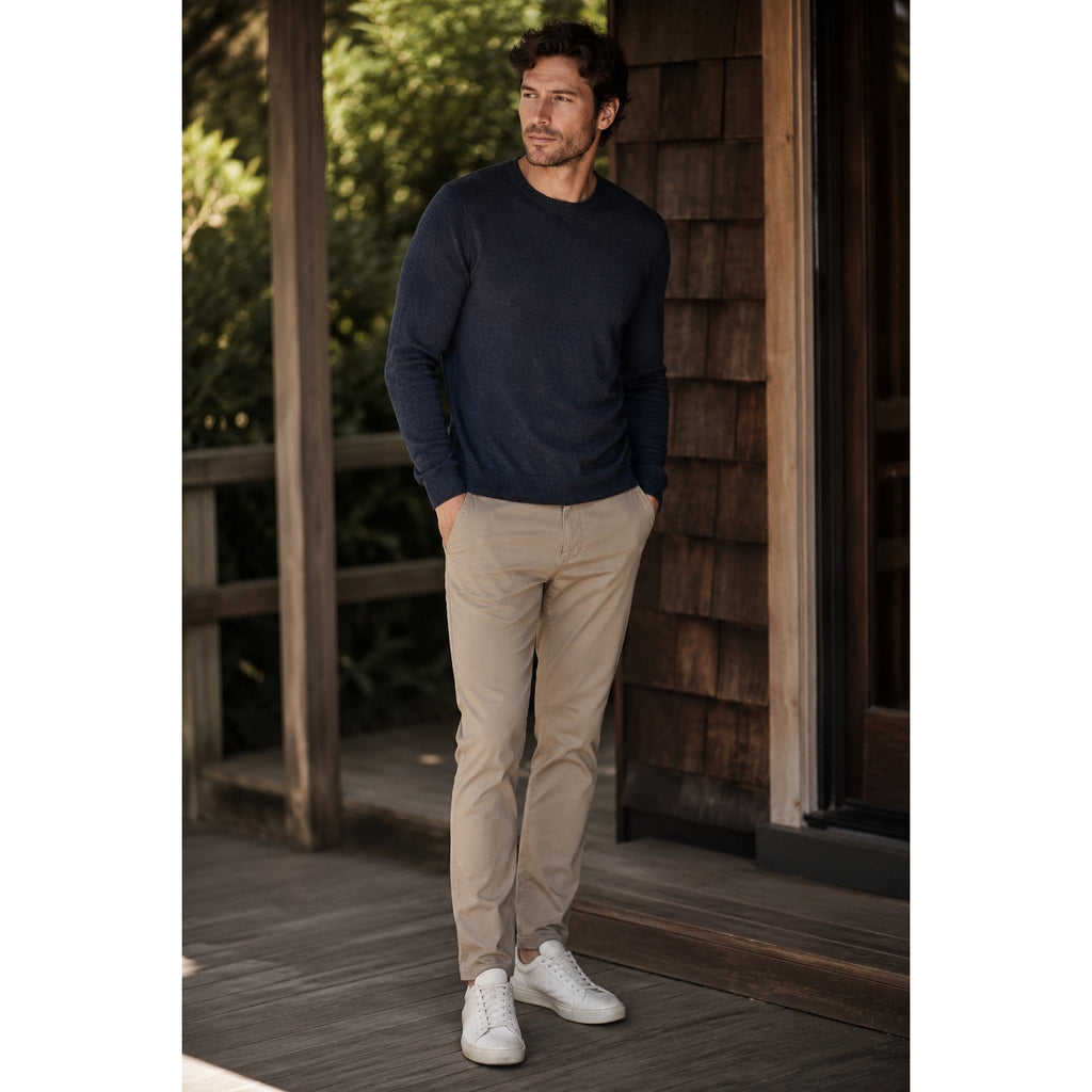 Perk Feel Good Slim Fit Stretch Chinos in Dark Khaki — Size 33x30 // Preowned