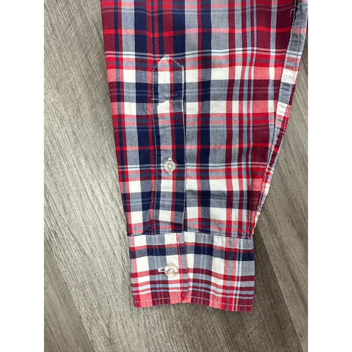 Johnnie-O Plaid Tweener Button Original Long Sleeve Button Down Shirt — Medium
