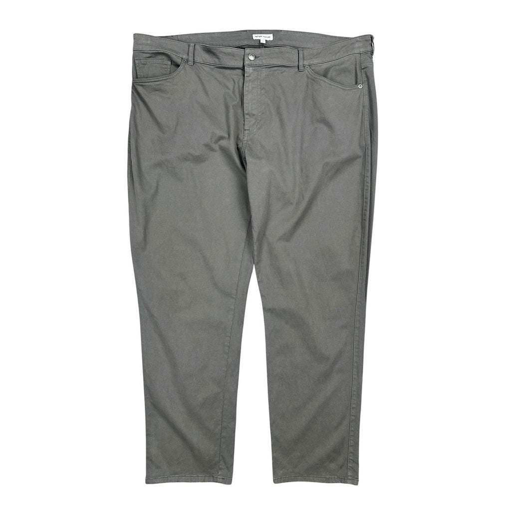 Peter Millar Signature Sateen Classic Fit 5 Pocket Pants in Gray — Size 44x30 // Preowned