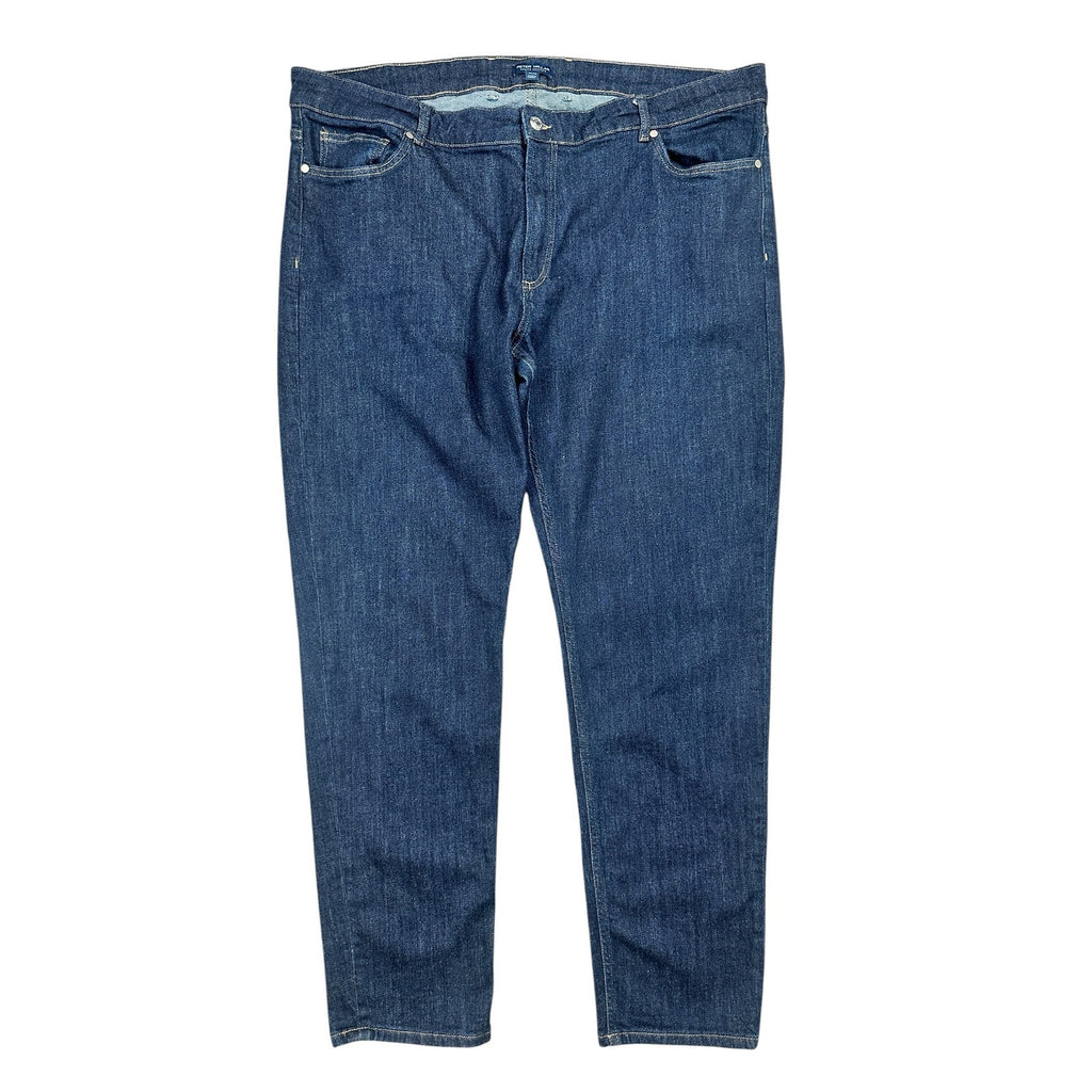 Peter Millar Crown Crafted Tailored Fit 2 Way Stretch 5 Pocket Jeans in Dark Indigo Blue — Size 44x32 // Preowned