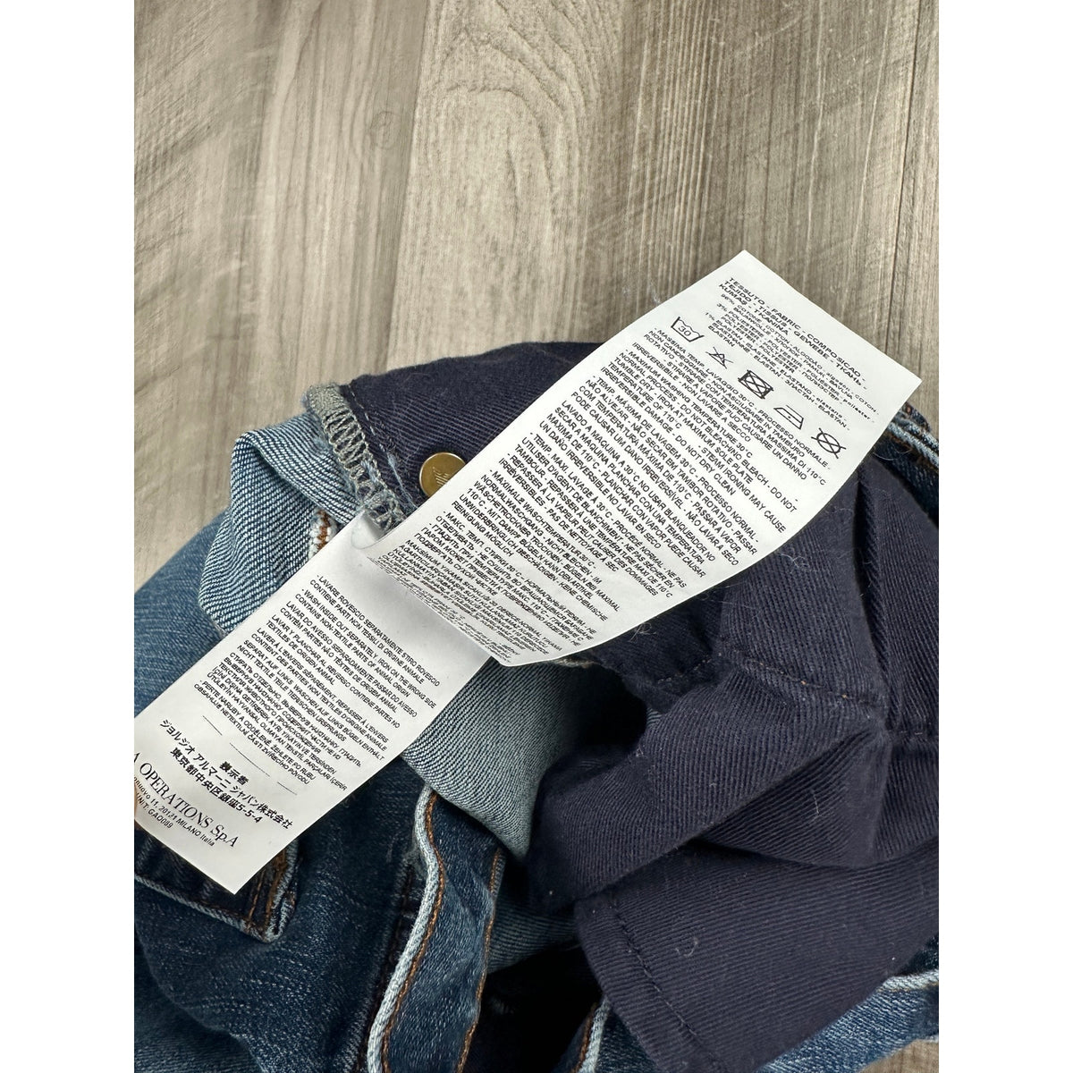 Emporio Armani J31 Regular Straight Leg Jeans — Size 34x32 // Preowned