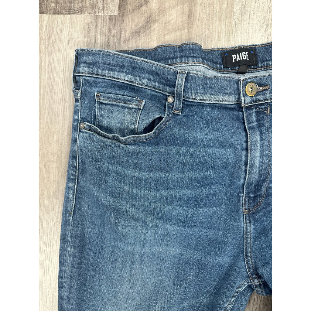 Paige Federal Slim Straight Warwick Jeans — Size 40 // Preowned