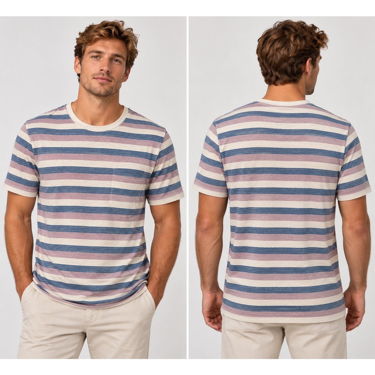 Faherty Short Sleeve Hemp Blend Tee — Size Medium // Preowned