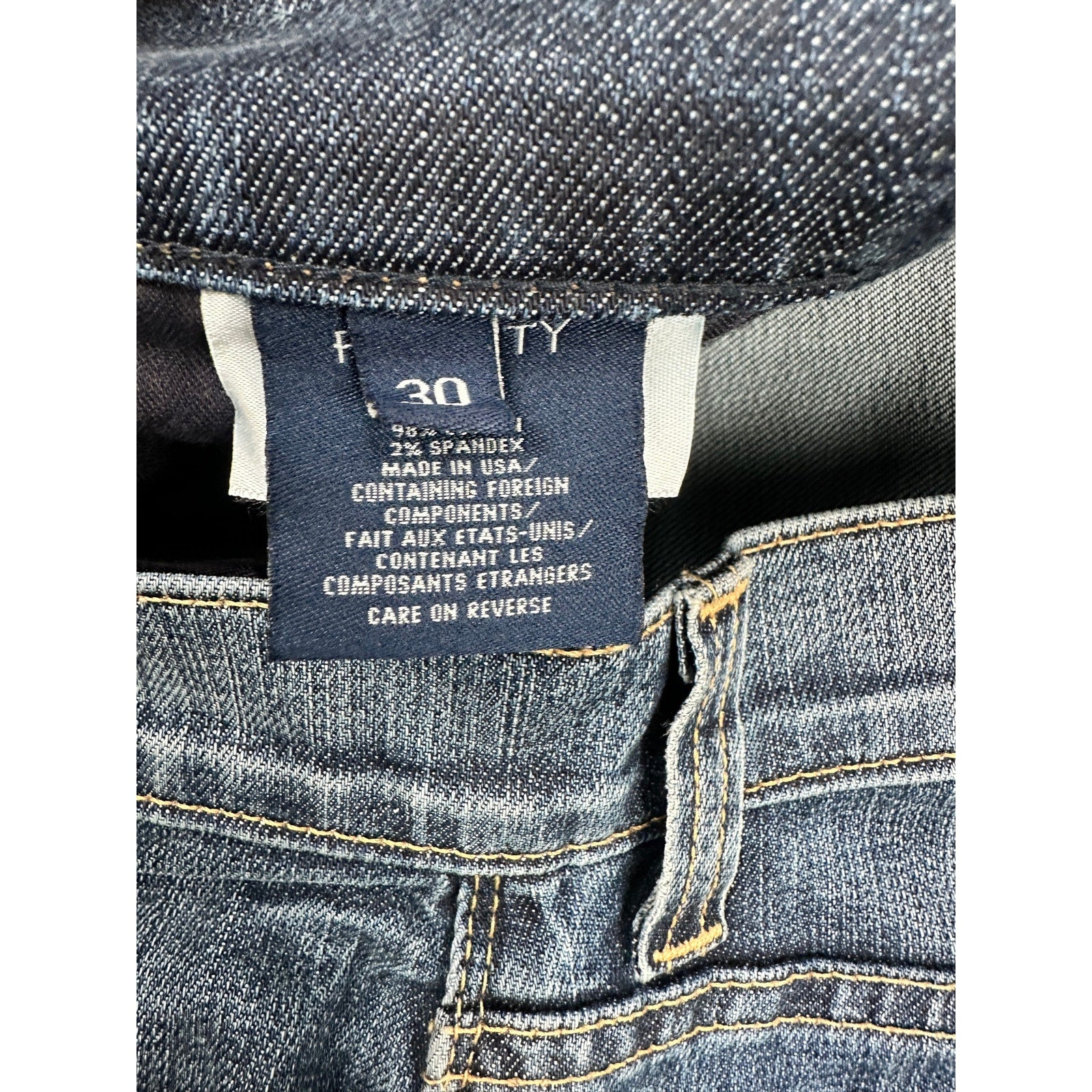 Fidelity Vantage Slim Skinny Jeans Exile Vintage Blue — Size 30