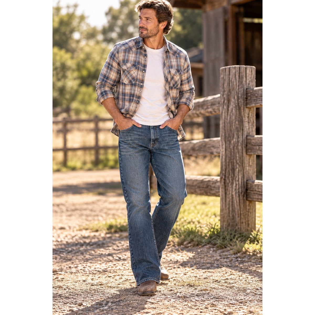 Wrangler RETRO Falls City Relaxed Bootcut Jeans — Size 29x32 // Preowned