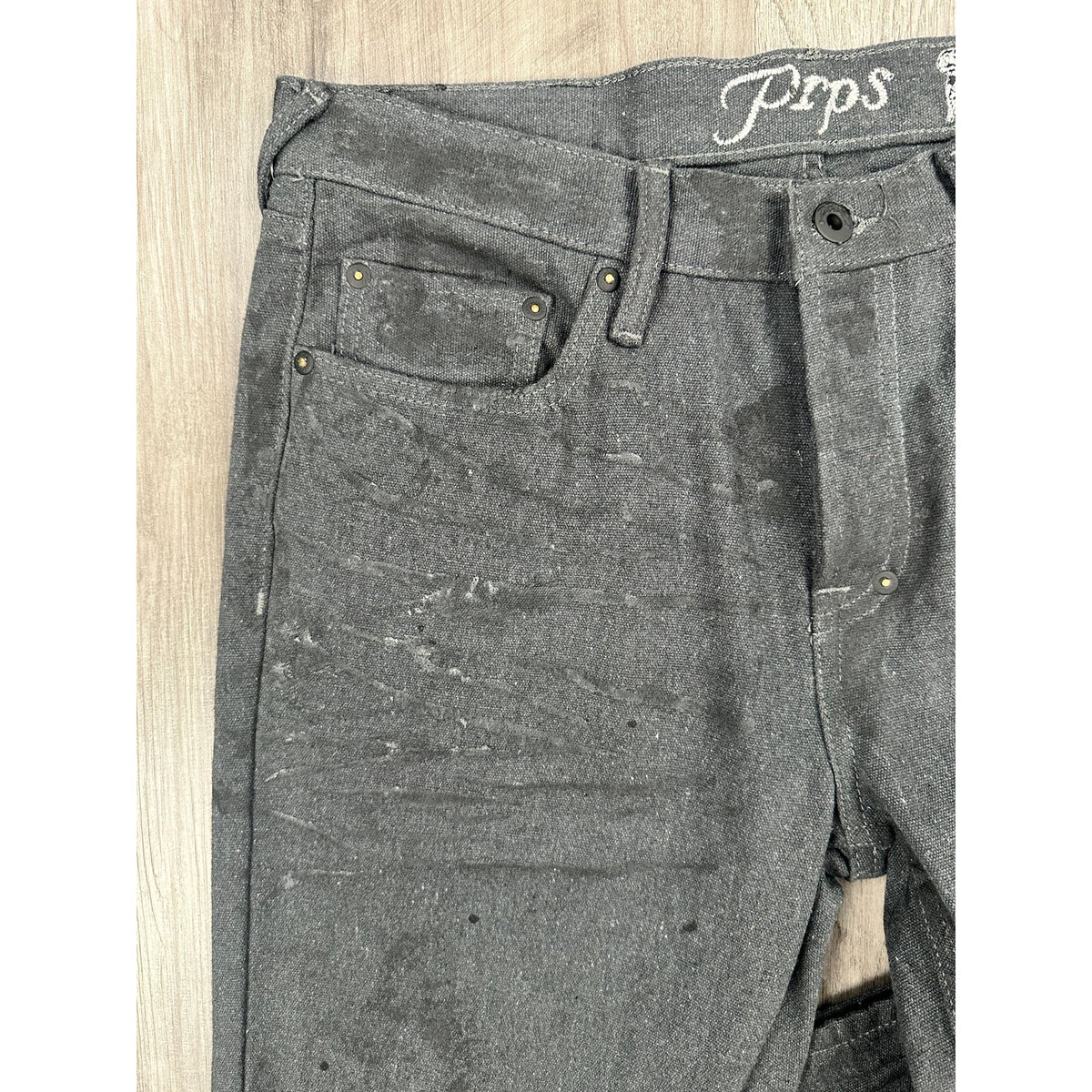 PRPS Demon Straight Fit Paint Splattered Jeans — Size 31