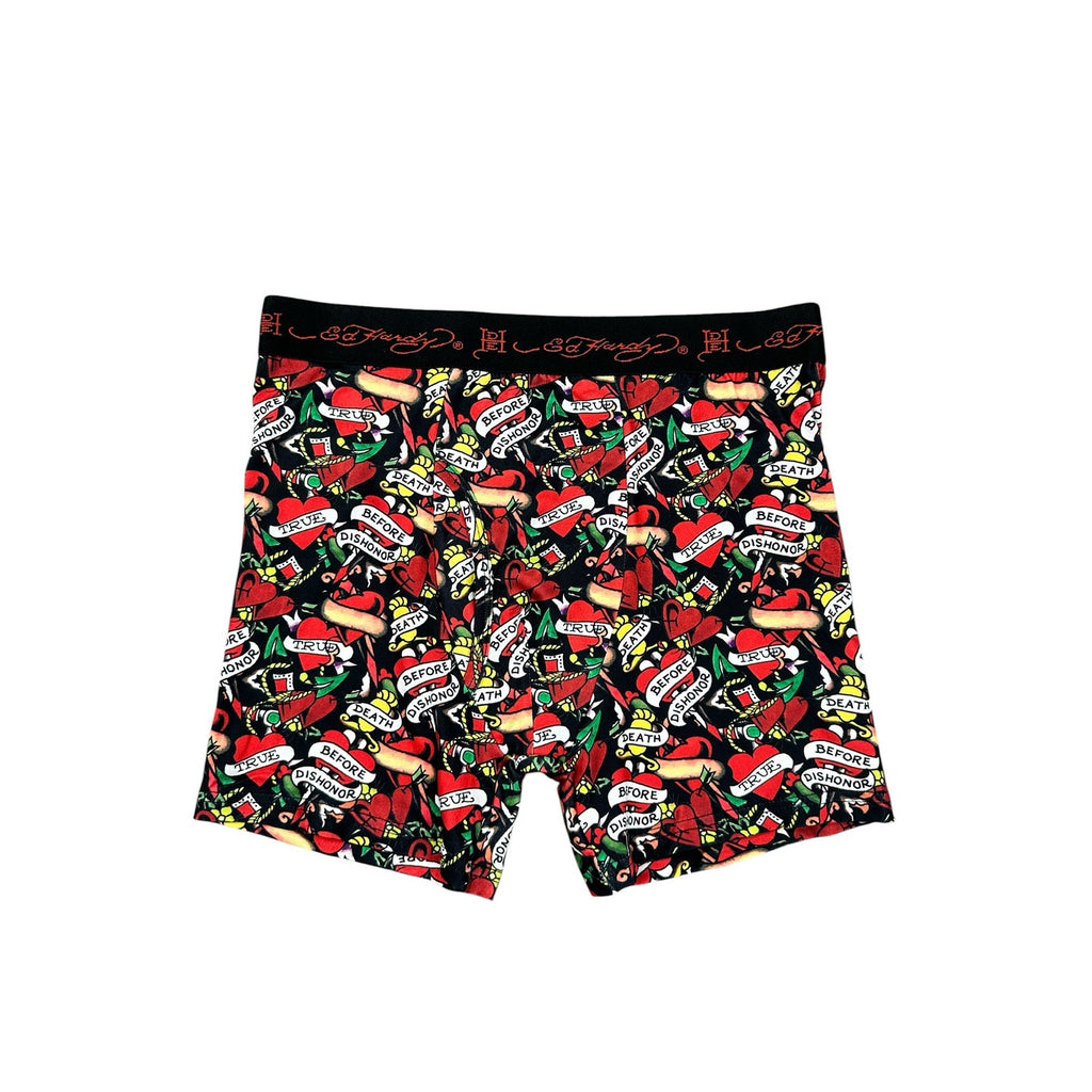 Ed Hardy Micro Modal Microfiber Boxer Briefs 3-Pack in Multi — Size Medium