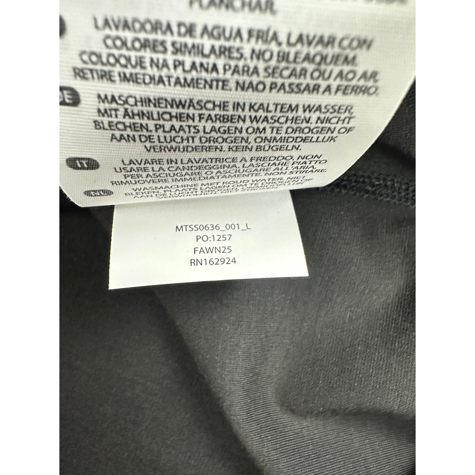 BYLT Everyday Short Sleeve Drop Cut Tee in Black — Size Large