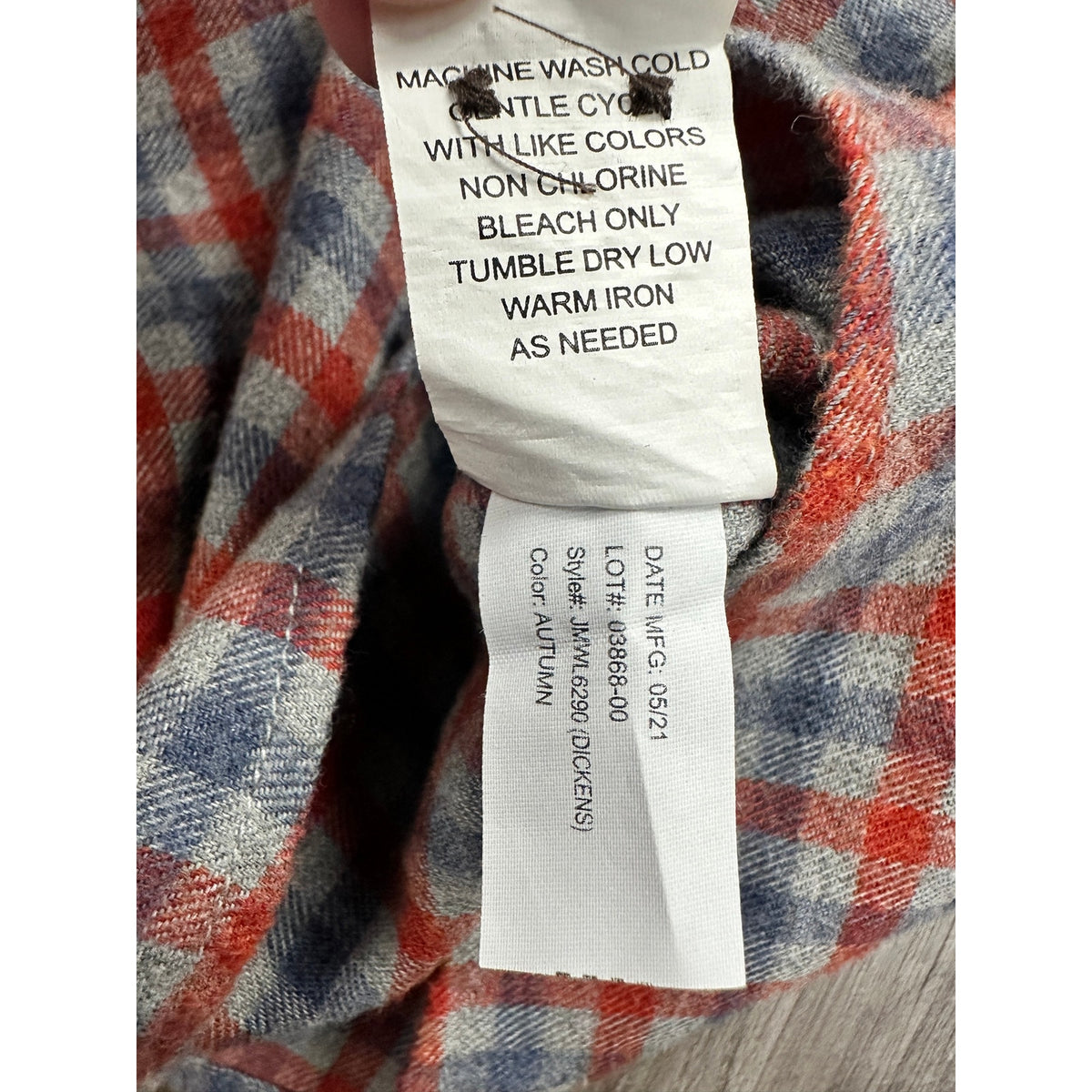 Johnnie-O Dickens Check Long Sleeve Flannel Sport Shirt — Size XL // Preowned