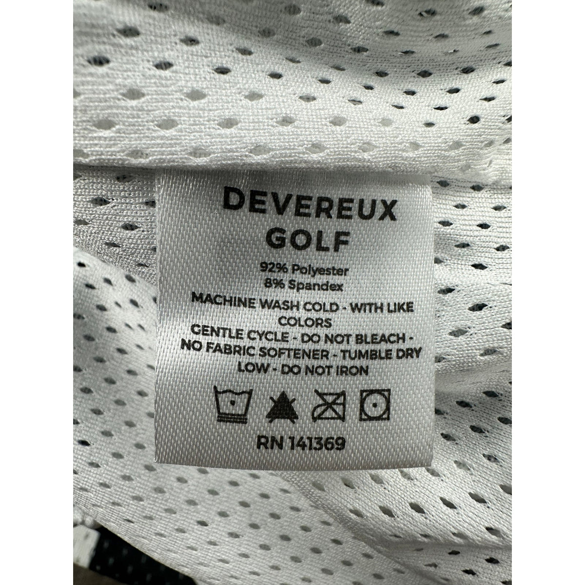 Devereux Golf Checkered Mesh Athletic Shorts — Size XL