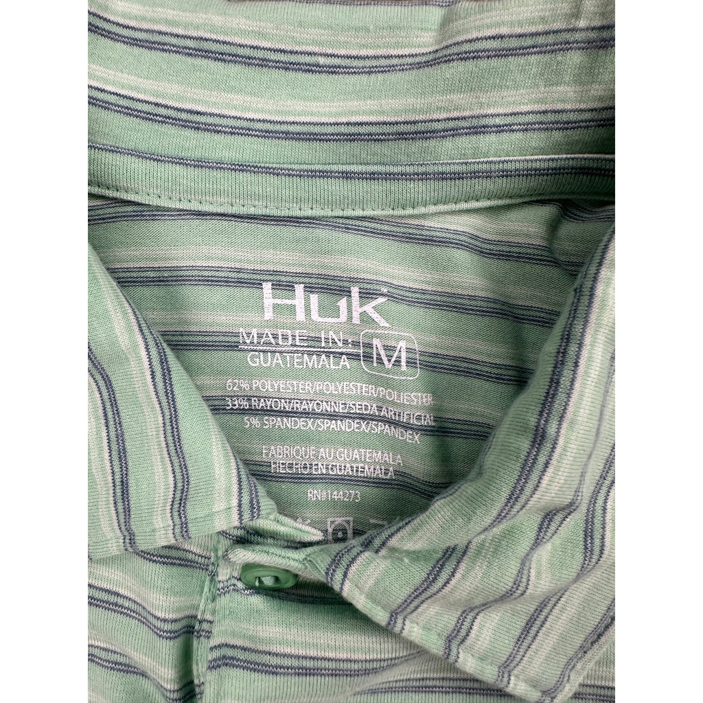 HUK Waypoint Ombre Stripe Polo — Size Medium