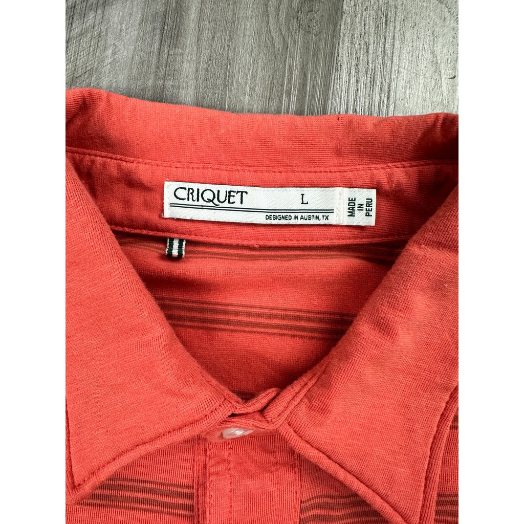 Criquet Performance Players Shirt Pocket Polo — Size Large // Preowned