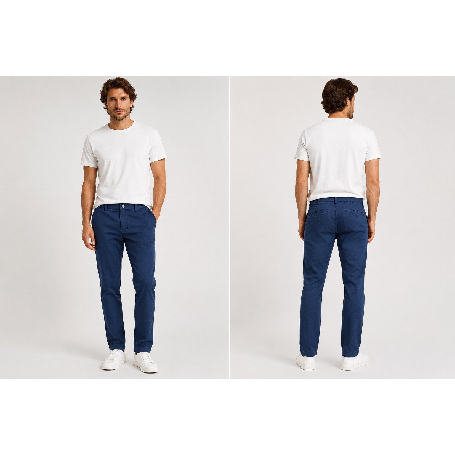 Redvanly Calvin Pull-On Chino Pants in Navy — Size XL x 32 // Preowned