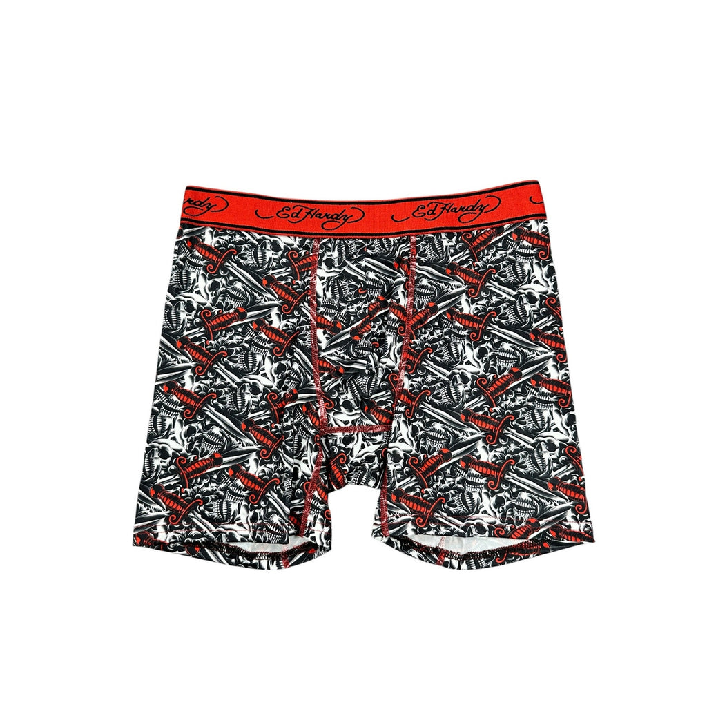 Ed Hardy Performance Boxer Briefs 4-Pack — Size Medium
