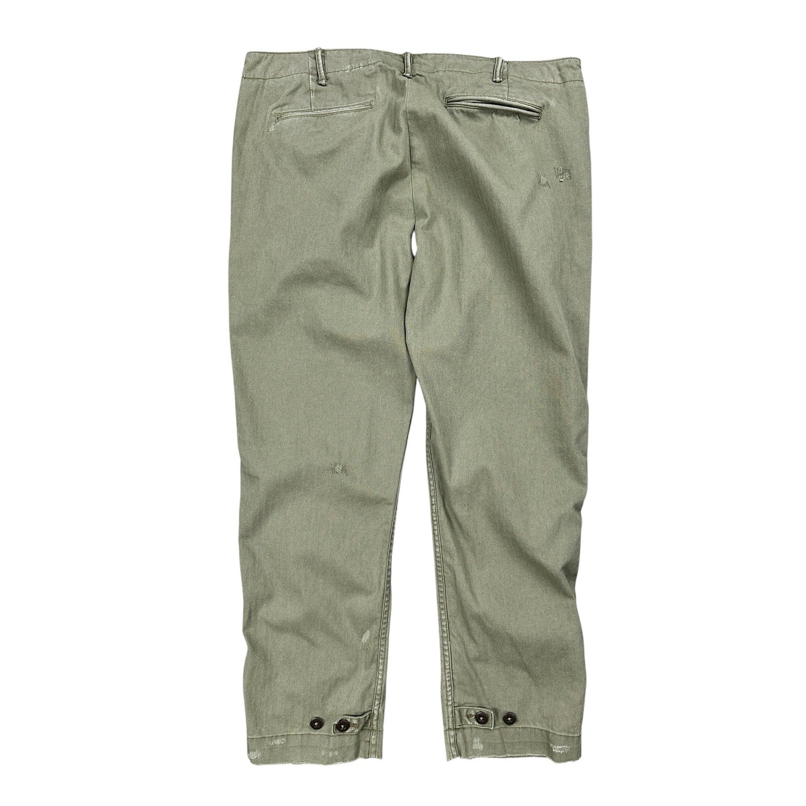 Polo Ralph Lauren Herringbone M-43 Field Pants in Green — Size 36 // Preowned